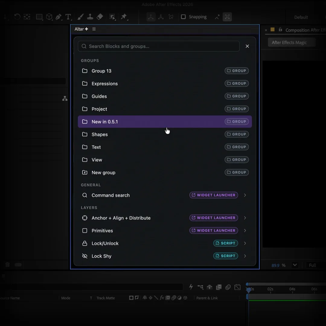 Resize a Widget, move Tools, add a Group, add another Tool, and end on a personalized canvas.