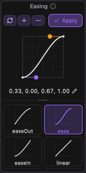 Easing in After Effects